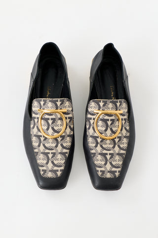 Ferragamo Leather Lana Gancio Loafer