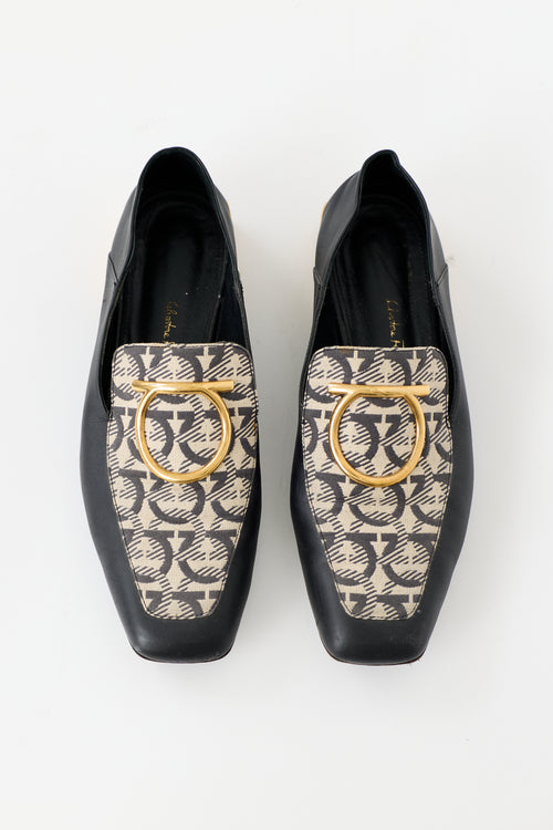 Ferragamo Leather Lana Gancio Loafer