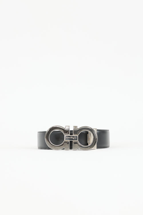 Ferragamo Leather Gancini Belt