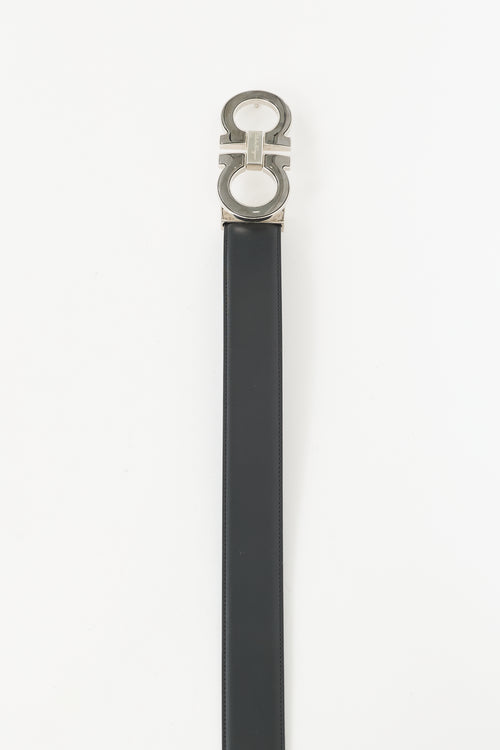 Ferragamo Leather Gancini Belt