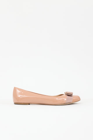 Ferragamo Patent Varina Flat
