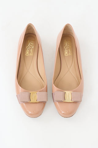 Ferragamo Patent Varina Flat