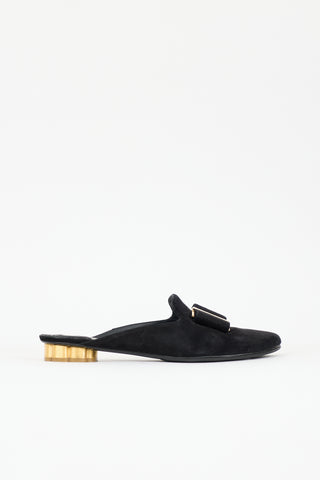 Ferragamo Suede Sciacca Mule