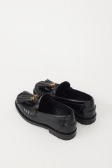 Dior Black & Gold Leather D-Academy Loafer
