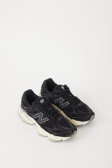 New Balance Black & White Leather 9060 Chunky Sneaker