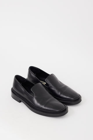 Jil Sander Black Leather Loafer