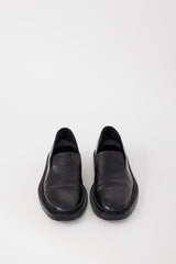 Jil Sander Black Leather Loafer