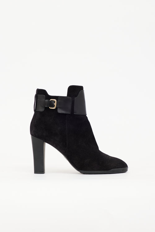 Tod's Suede Belted Ankle Boot