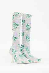 Amy Crookes Satin Floral Lottie Boot