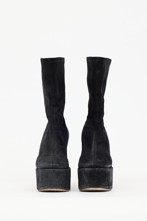 Paris Texas Suede Platform Boot