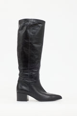 Miu Miu Leather Pointed Boot