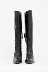 Miu Miu Leather Pointed Boot