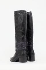 Miu Miu Leather Pointed Boot