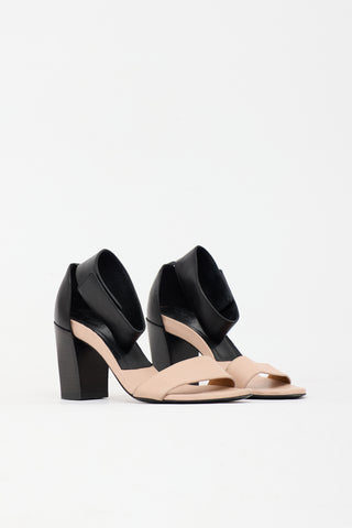 Chloé Leather Two Tone Sandal