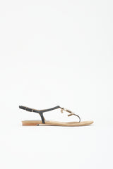 Chanel Leather CC Sandal