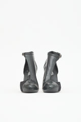 Chanel FW 2012 Leather Crystal Heel Boot
