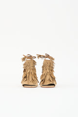 Aquazzura Suede Fringe Sandal