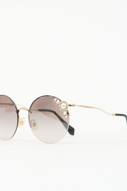 Miu Miu SMU52T Round Sunglasses