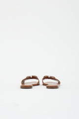 Valentino Leather Vlogo Slide