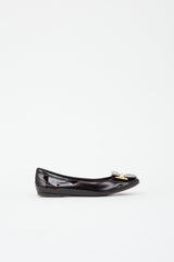 Louis Vuitton Vernis Logo Ballet Flat