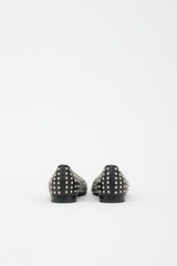 Saint Laurent Leather Studded Flat