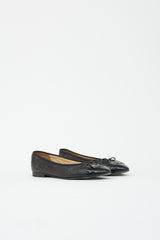 Chanel Leather CC Ballet Flat