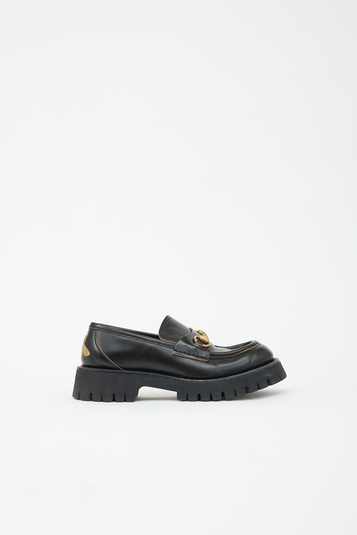 Gucci Leather Lug Sole Loafer