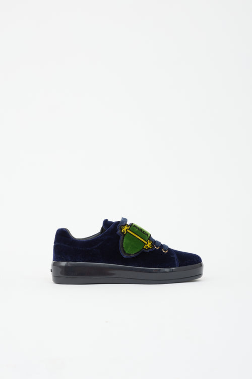 Prada Velvet Strap Sneaker