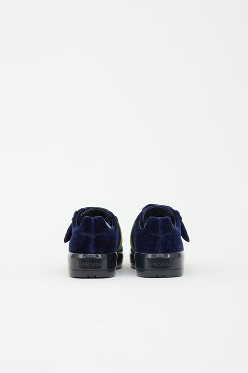 Prada Velvet Strap Sneaker