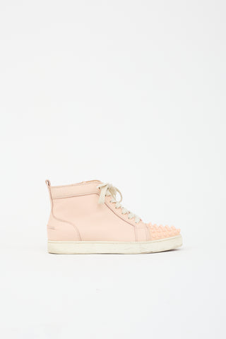 Christian Louboutin Leather Louis Orlato Spike Sneaker