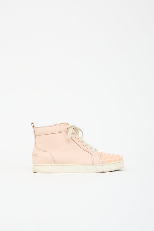 Christian Louboutin Leather Louis Orlato Spike Sneaker