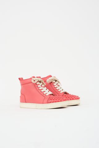 Christian Louboutin Leather Louis Orlato Spike Sneaker