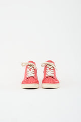 Christian Louboutin Leather Louis Orlato Spike Sneaker