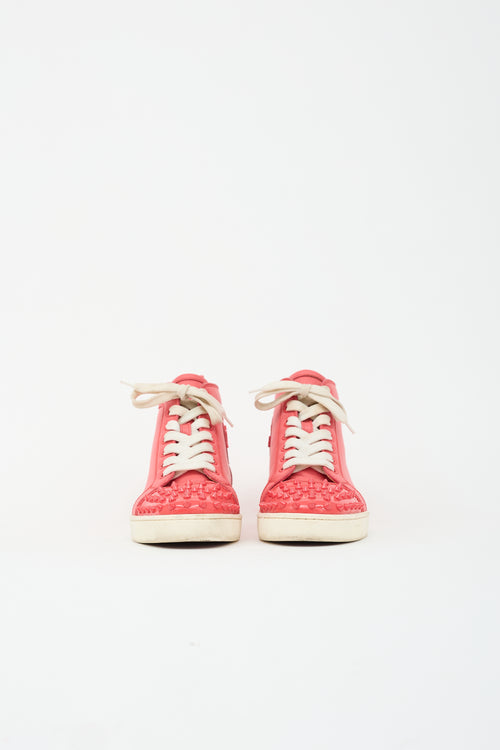 Christian Louboutin Leather Louis Orlato Spike Sneaker