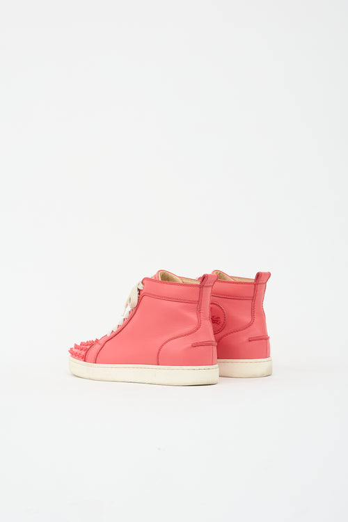 Christian Louboutin Leather Louis Orlato Spike Sneaker