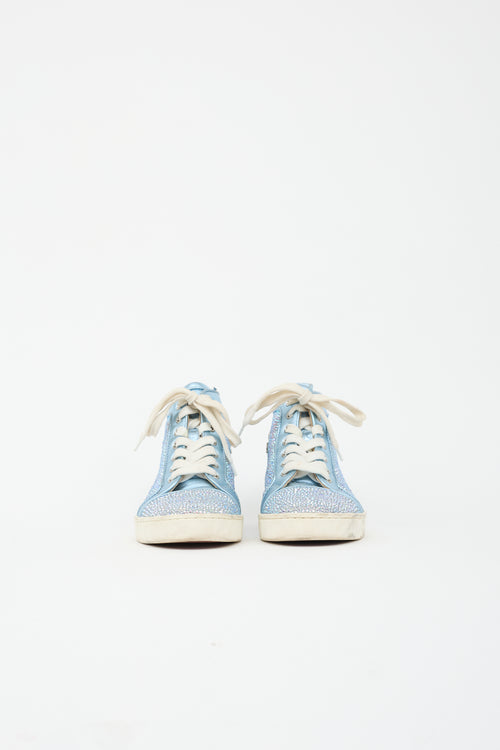 Christian Louboutin Leather Crystal Louis Orlato Sneaker