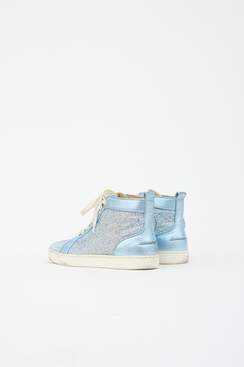 Christian Louboutin Leather Crystal Louis Orlato Sneaker
