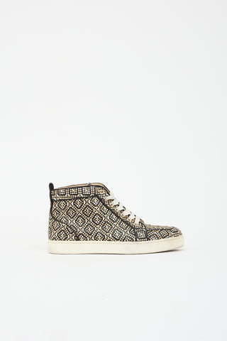 Christian Louboutin Woven Leather Louis Orlato Sneaker