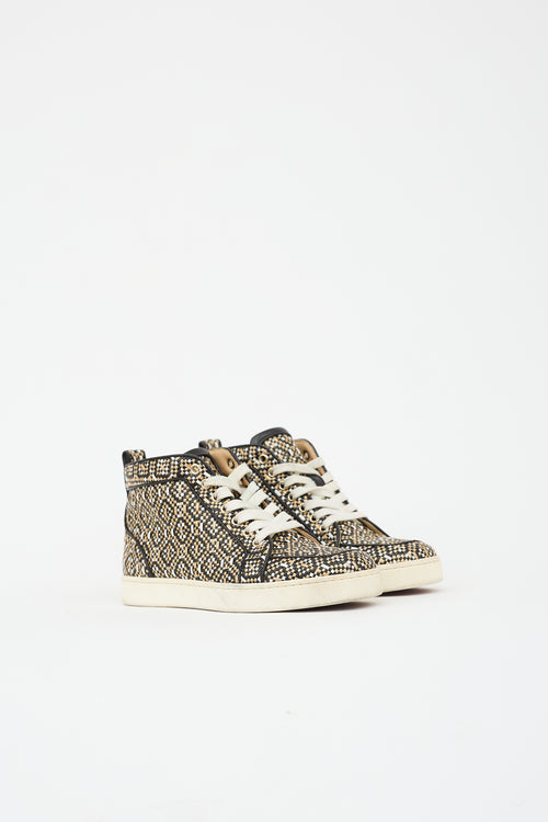 Christian Louboutin Woven Leather Louis Orlato Sneaker