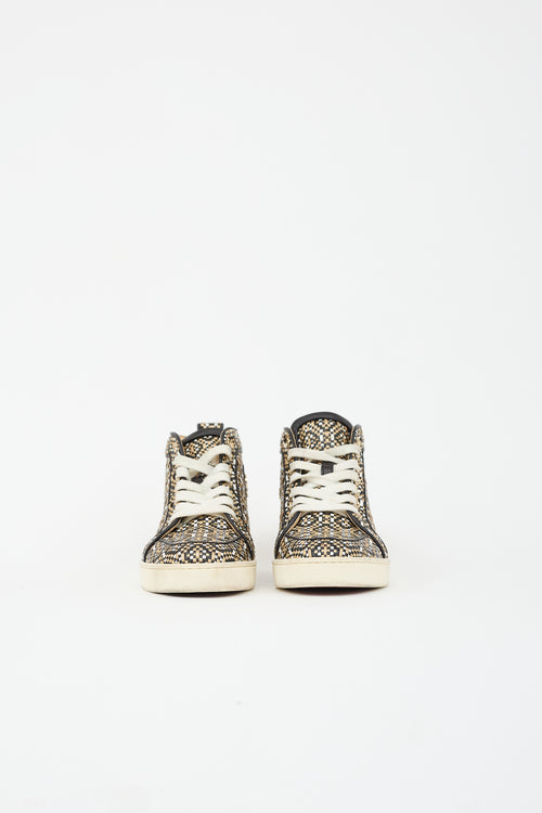 Christian Louboutin Woven Leather Louis Orlato Sneaker
