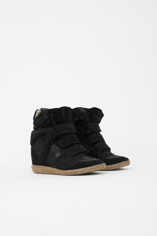 Isabel Marant Suede Bekett Wedge Sneaker