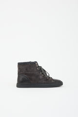 Chanel Suede & Tweed CC Sneaker