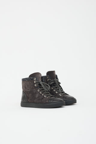 Chanel Suede & Tweed CC Sneaker