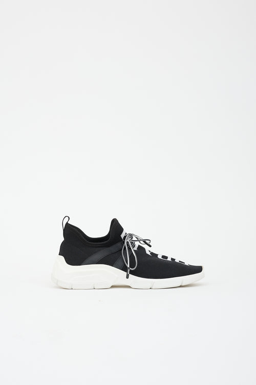 Prada Knit Logo Sock Sneaker