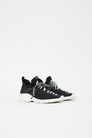 Prada Knit Logo Sock Sneaker