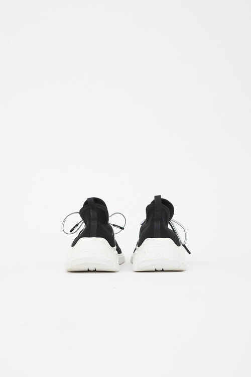 Prada Knit Logo Sock Sneaker