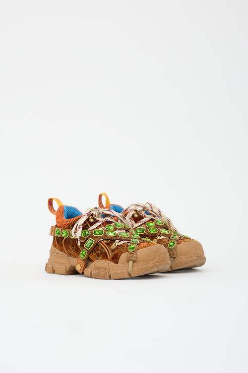 Gucci Velvet GG Flashtrek Sneaker