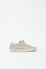 Golden Goose Glitter & Suede Super Star Sneaker