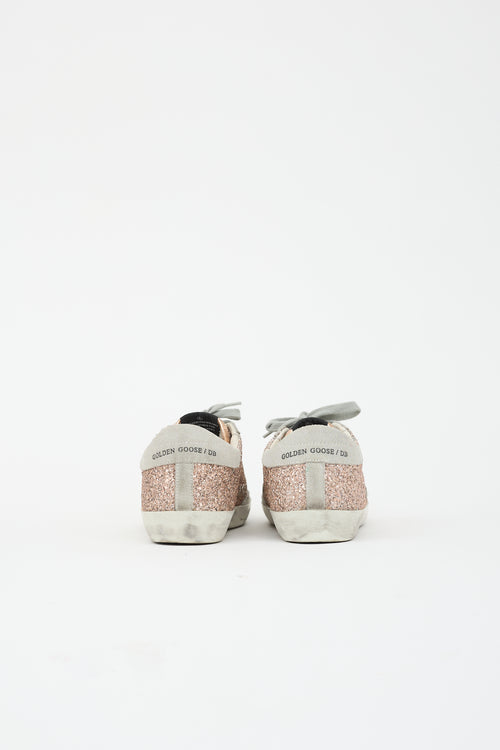 Golden Goose Glitter & Suede Super Star Sneaker