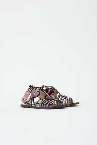 Valentino Patent Heart Sandal